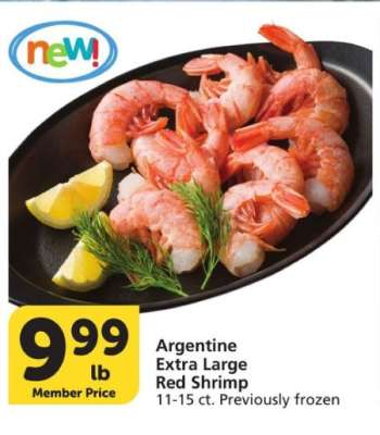 Argentine Extra Large Red Shrimp