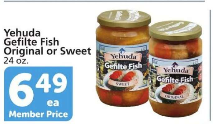 Yehuda Gefilte Fish Original or Sweet