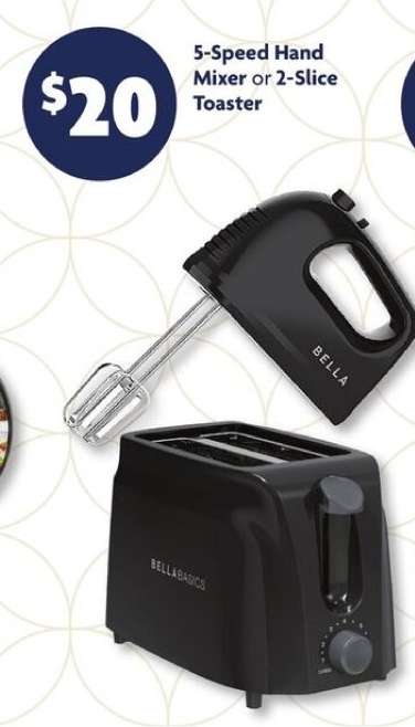5-Speed Hand Mixer or 2-Slice Toaster