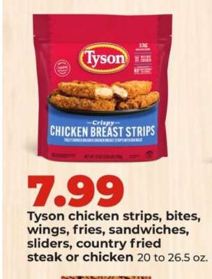 Tyson Chicken Breast Strips