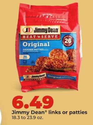 Jimmy Dean links or patties