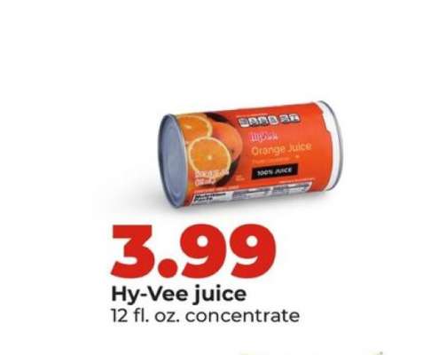 Hy-Vee juice