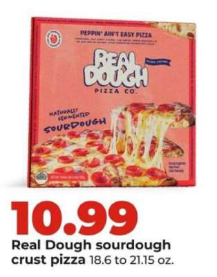 Real Dough sourdough crust pizza