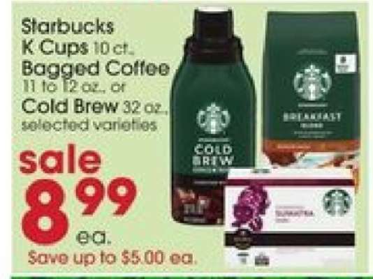Starbucks K Cups, Bagged Coffee, or Cold Brew