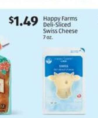Happy Farms Deli-Sliced Swiss Cheese