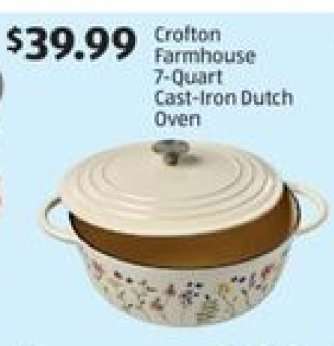 Crofton Farmhouse 7-Quart Cast-Iron Dutch Oven