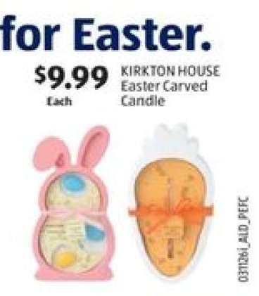 KIRKTON HOUSE Easter Carved Candle