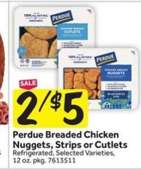 Perdue Breaded Chicken Nuggets, Strips or Cutlets