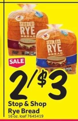 Stop & Shop Rye Bread