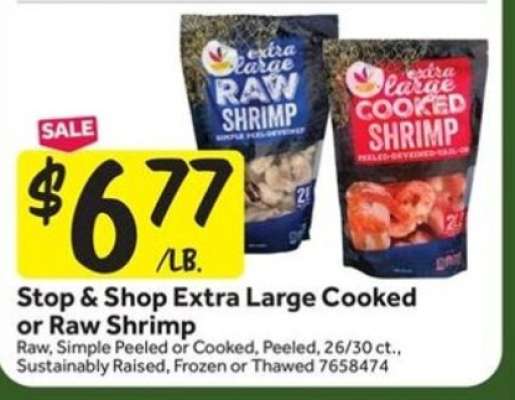 Stop & Shop Extra Large Cooked or Raw Shrimp