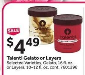 Talenti Gelato or Layers