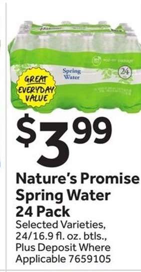 Nature's Promise Spring Water 24 Pack