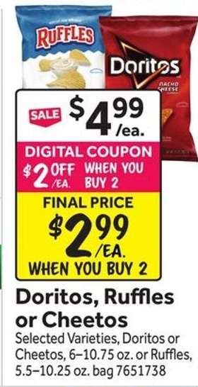 Doritos, Ruffles or Cheetos