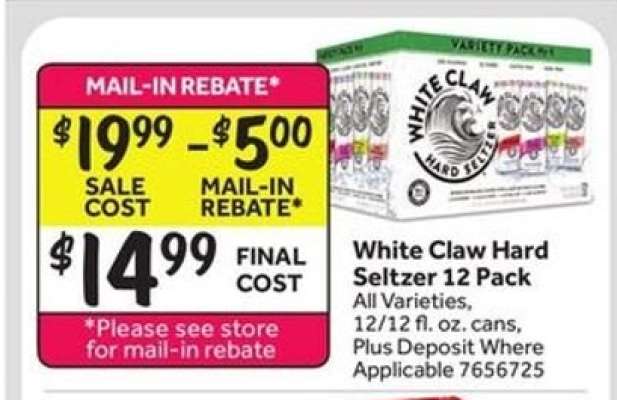 White Claw Hard Seltzer 12 Pack