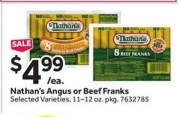 Nathan's Angus or Beef Franks