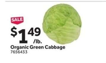 Organic Green Cabbage