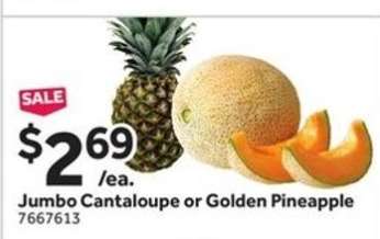 Jumbo Cantaloupe or Golden Pineapple