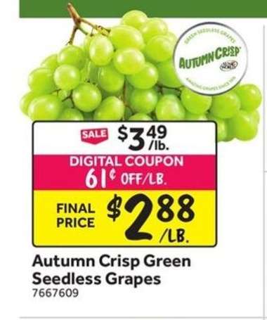 Autumn Crisp Green Seedless Grapes