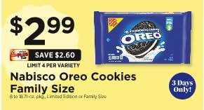 Nabisco Oreo Cookies Family Size