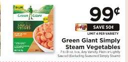 Green Giant Simply Steam Vegetables