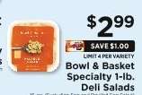 Bowl & Basket Specialty 1-lb. Deli Salads