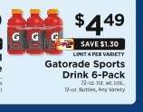 Gatorade Sports Drink 6-Pack