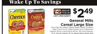 General Mills Cereal Large Size