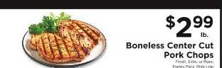 Boneless Center Cut Pork Chops