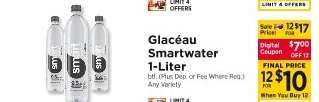 Glacéau Smartwater 1-Liter