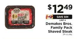 Demakes Bros Family Pack Shaved Steak