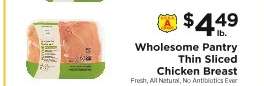 Wholesome Pantry Thin Sliced Chicken Breast