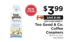 Too Good & Co. Coffee Creamers