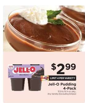 Jell-O Pudding 4-Pack