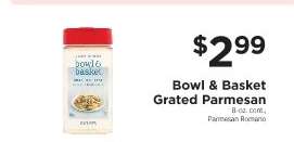Bowl & Basket Grated Parmesan
