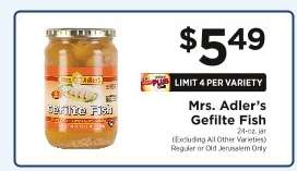 Mrs. Adler’s Gefilte Fish