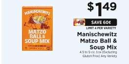 Manischewitz Matzo Ball & Soup Mix