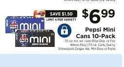 Pepsi Mini Cans 10-Pack