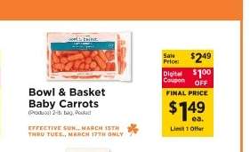 Bowl & Basket Baby Carrots