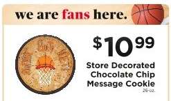 Store Decorated Chocolate Chip Message Cookie