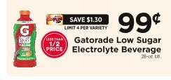 Gatorade Low Sugar Electrolyte Beverage