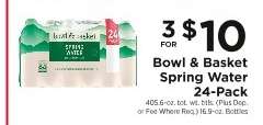 Bowl & Basket Spring Water 24-Pack