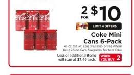 Coke Mini Cans 6-Pack
