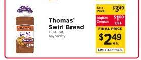 Thomas' Swirl Bread