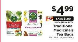 Traditional Medicinals Tea Bags
