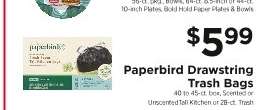 Paperbird Drawstring Trash Bags