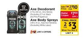 Axe Deodorant / Axe Body Sprays