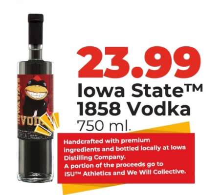 Iowa State™ 1858 Vodka