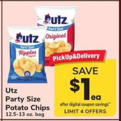 Utz Party Size Potato Chips