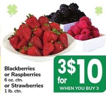 Blackberries, Raspberries, or Strawberries