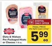 Dietz & Watson Pre-Packaged Meats or Cheeses
